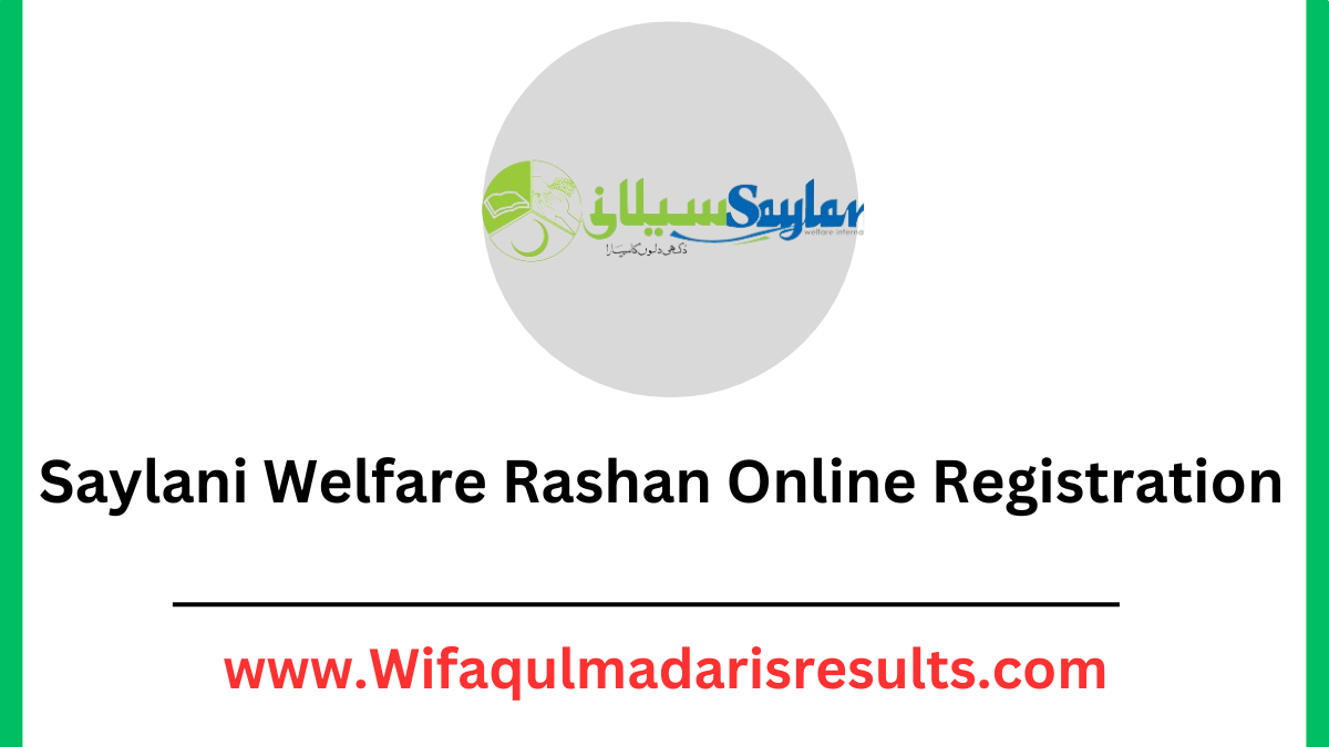 Saylani Welfare Rashan Online Registration 