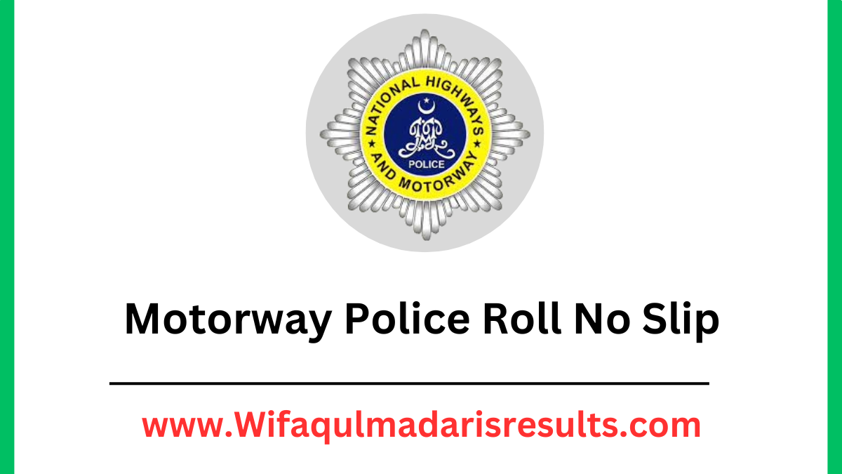 Motorway Police Roll No Slip 