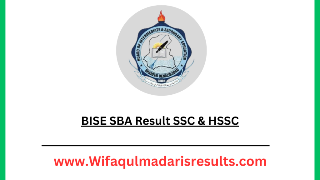 BISE SBA Result SSC & HSSC