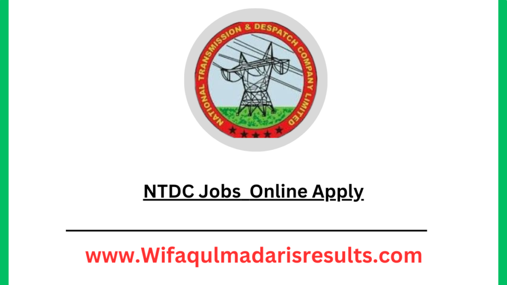 NTDC Jobs Online Apply